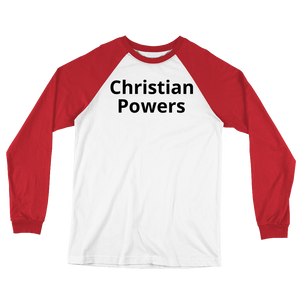 "Christian Powers" Long Sleeve Baseball T-Shirt