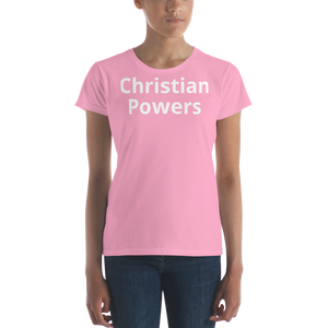 Women's "Christian Powers" short sleeve t-shirt