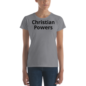 Women's "Christian Powers" short sleeve t-shirt